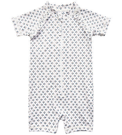 Sofie Schnoor Coverall Swimsuit - UV50+ - Blue/Flower Sofie Schnoor Coverall Swimsuit - UV50+ - Blue/Flower
