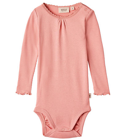 Wheat Bodysuit l/s - Rib - Lotta - Rosette Wheat Bodysuit l/s - Rib - Lotta - Rosette