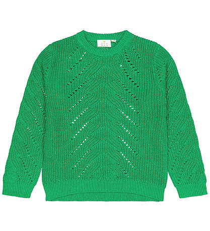 The New Blouse - Knitted - TnJiva - Bright Green w. Glitter