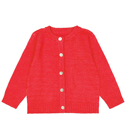 The New Siblings Cardigan - Knitted - TnsKeve - Geranium w. Glim