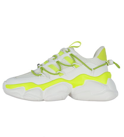 Steve Madden Shoes - Spectator - White/Neon Yellow
