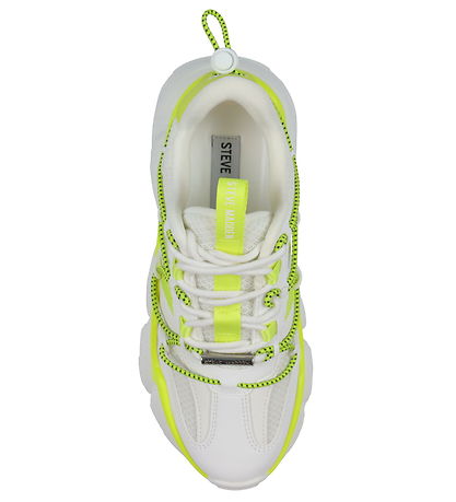 Steve Madden Shoes - Spectator - White/Neon Yellow