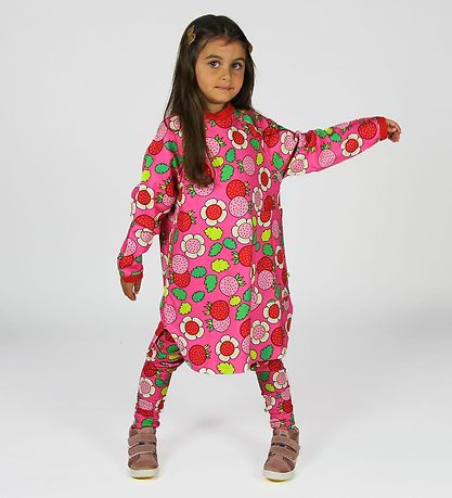 Småfolk Kleid - Pink m. Erdbeere