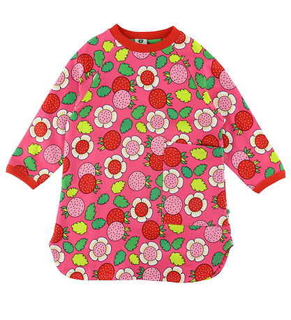 Småfolk Kleid - Pink m. Erdbeere
