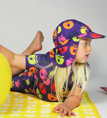 Småfolk Sundhattur - UV50+ - Purple Heart M. Retro Epli