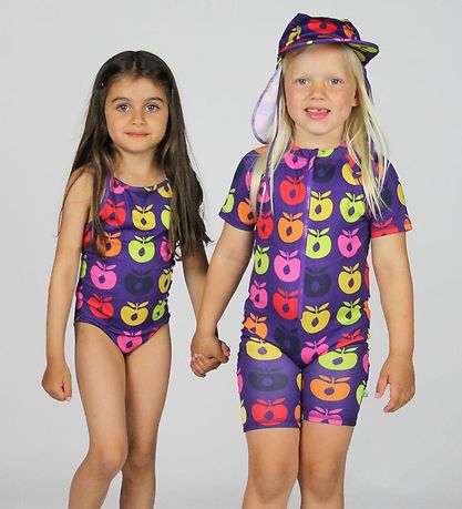 Småfolk Sundhattur - UV50+ - Purple Heart M. Retro Epli