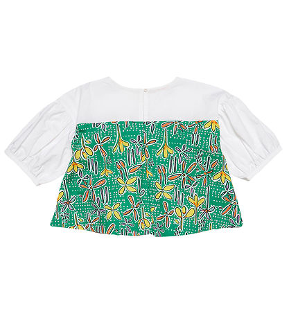 Chemisier Marni - Blanc/Vert av. Fleurs