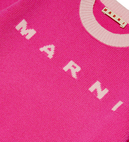 Marni Tröja - Kräppad - Ull - Rosa m. Rosa