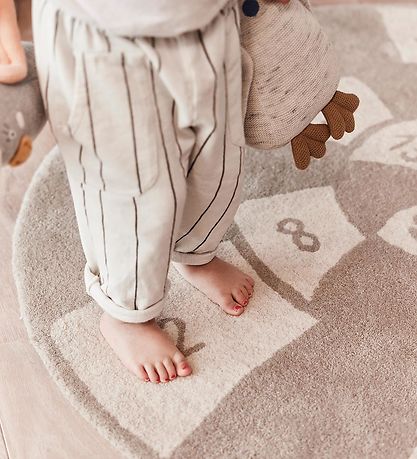 OYOY Hamper rug - Nautilus - 112x100 cm - Clay/Off White