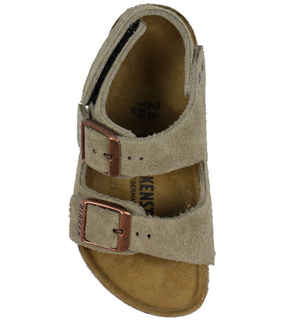 Birkenstock Sandaler - Milan HL Suede - Taupe
