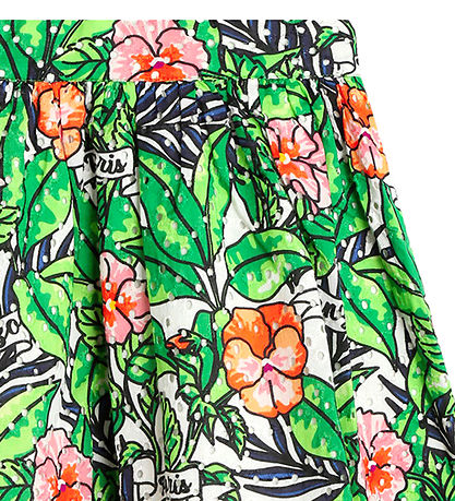 Kenzo Rok - Mint Green m. Bloemen/Pointelle