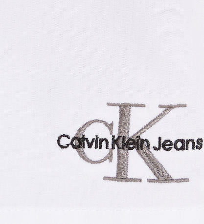 Calvin Klein Shirt - Monogram Off - Bright White Calvin Klein Shirt - Monogram Off - Bright White