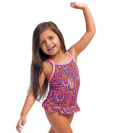 Funkita Swimsuit - Belted Frill - UV50+ - Learn To Flight Funkita Swimsuit - Belted Frill - UV50+ - Learn To Flight
