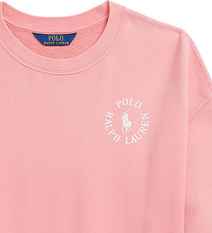 Polo Ralph Lauren Sweatshirt - Ribbon Pink w. White