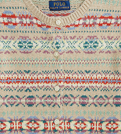 Polo Ralph Lauren Cardigan - Katoen/Wol - Beige/Multicolour