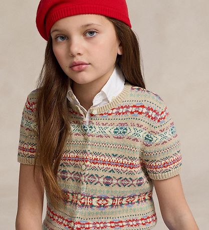 Polo Ralph Lauren Cardigan - Katoen/Wol - Beige/Multicolour