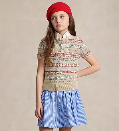 Polo Ralph Lauren Cardigan - Katoen/Wol - Beige/Multicolour