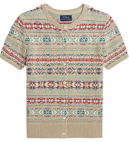 Polo Ralph Lauren Cardigan - Katoen/Wol - Beige/Multicolour