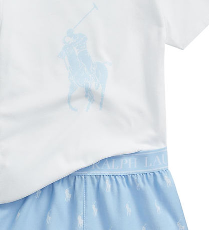 Polo Ralph Lauren 티셔츠/반바지 - 엘리트 블루/화이트 포함 로고