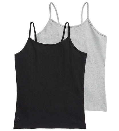 Polo Ralph Lauren Undershirt - 2-Pack - Black/Grey Melange