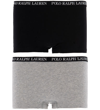 Polo Ralph Lauren Hipsters - 2-Pack - Black/Grey Melange