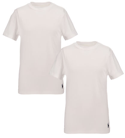 Polo Ralph Lauren T-shirt - 2-Pack - White Polo Ralph Lauren T-shirt - 2-Pack - White