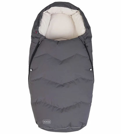 Voksi Fußsack - Urban - 88/115 cm - Grau/Creme Voksi Fußsack - Urban - 88/115 cm - Grau/Creme