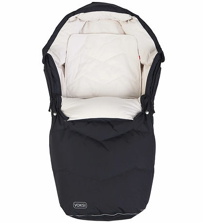 Voksi Footmuff - Urban - 88/115 cm - Black/Cream