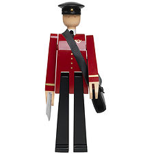 Kay Bojesen Wooden figure - Postman - 20 cm - Black/Red Kay Bojesen Wooden figure - Postman - 20 cm - Black/Red