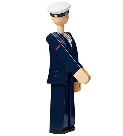 Kay Bojesen Wooden figure - Marine - 20.5 cm - Dark Blue/White