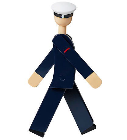 Kay Bojesen Wooden figure - Marine - 20.5 cm - Dark Blue/White