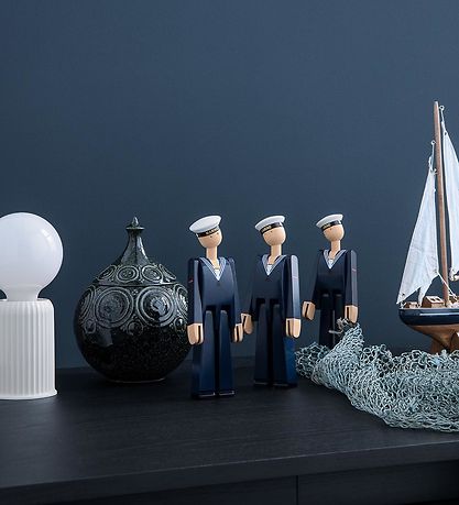 Kay Bojesen Wooden figure - Marine - 20.5 cm - Dark Blue/White