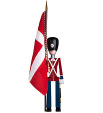Kay Bojesen Wooden figure - Standard bearer - Medium - Red/Blue/ Kay Bojesen Wooden figure - Standard bearer - Medium - Red/Blue/
