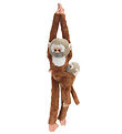 Wild Republic Soft Toy - Hanging Monkey - 18x55 - Squirrel monke Wild Republic Soft Toy - Hanging Monkey - 18x55 - Squirrel monke