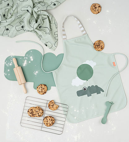 Done by Deer Placemat - Silicone - Crocodile - Green