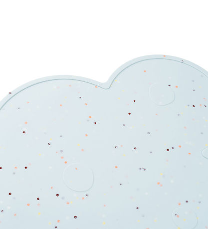 Done by Deer Placemat - Silicone - Sky - Confetti Blue Done by Deer Placemat - Silicone - Sky - Confetti Blue