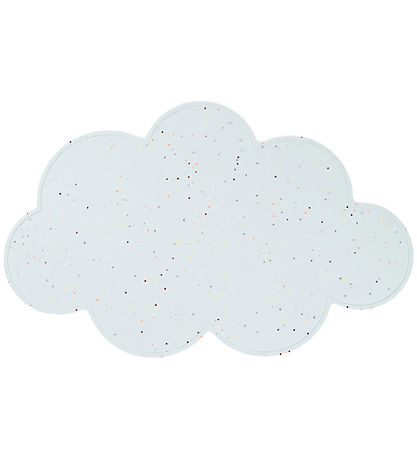 Done by Deer Placemat - Silicone - Sky - Confetti Blue Done by Deer Placemat - Silicone - Sky - Confetti Blue