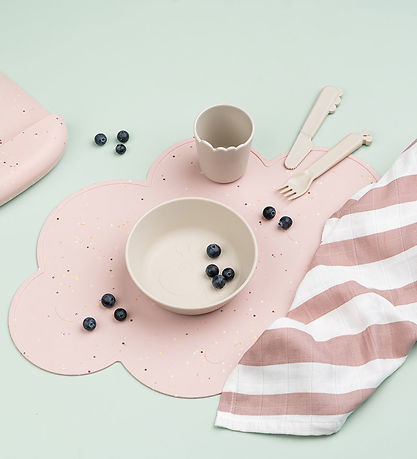 Done by Deer Placemat - Silicone - Sky - Confetti Powder Done by Deer Placemat - Silicone - Sky - Confetti Powder