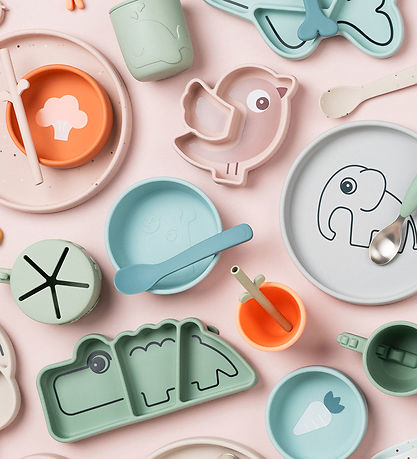 Assiette à collation Done by Deer - Silicone - Stick & Stay - Bi