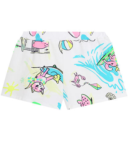Billieblush Shorts - Vit m. Surftryck