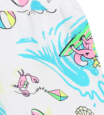 Billieblush Shorts - Vit m. Surftryck