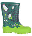 Viking Rubber Boots - Jolly - Bottlegreen/Multi w. Dragon Viking Rubber Boots - Jolly - Bottlegreen/Multi w. Dragon