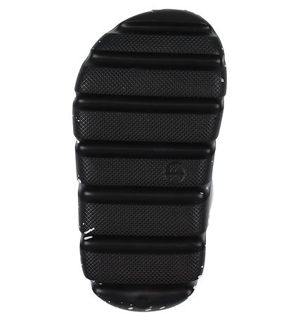 Calvin Klein Sandals - Comfy - Black w. White Calvin Klein Sandals - Comfy - Black w. White