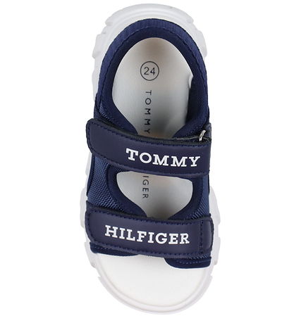 Tommy Hilfiger Sandals - Logo Velcro - Blue