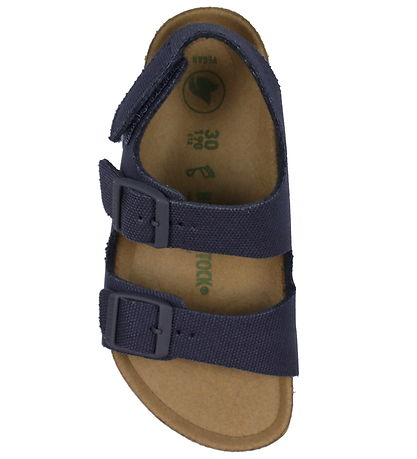 Birkenstock Sandalar - Milan HL hnoð Lógó - Vegan Canvas Midni