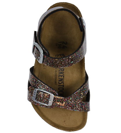 Birkenstock Sandals - Rio Plain - Cosmic Sparkle Black Multi