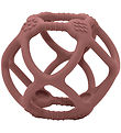 Petit Monkey Teether Ball - Silicone - Mahogany Rose Petit Monkey Teether Ball - Silicone - Mahogany Rose
