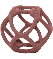 Petit Monkey Bijtbal - Silicone - Mahonie Rose Petit Monkey Bijtbal - Silicone - Mahonie Rose