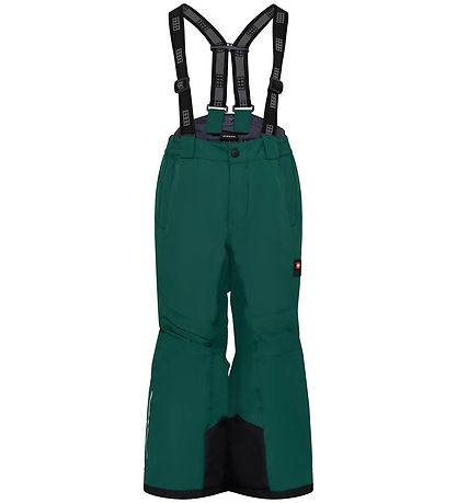 LEGO® Wear Ski Pants w. Suspenders - LWPowai 708 - Dark Green