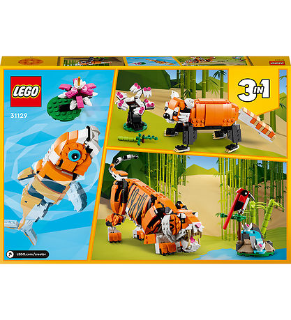 LEGO® Creator - Majestic Tiger 31129 - 3-I-1 - 755 Parts LEGO® Creator - Majestic Tiger 31129 - 3-I-1 - 755 Parts